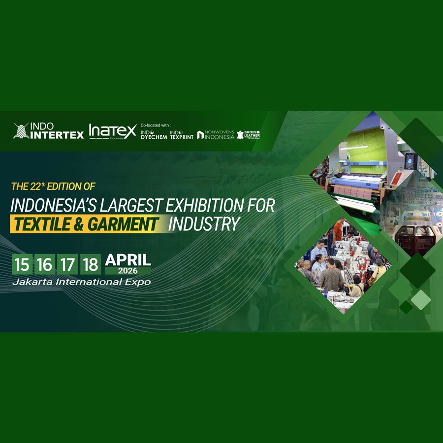 Indo Intertex 2026 คืองานแสดงสินค้าเครื่องจักรและอุปกรณ์สำหรับอุตสาหกรรมสิ่งทอและเครื่องนุ่งห่มที่ใหญ่ที่สุดในอินโดนีเซีย จัดขึ้นระหว่างวันที่ 15–18 เมษายน 2026 ณ Jakarta International Expo (JIExpo), Kemayoran กรุงจาการ์ตา โดยงานนี้จัดขึ้นเป็นครั้งที่ 22
