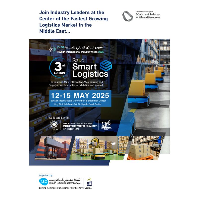 Saudi Smart Logistics 2025 The Logistics, Material Handling, Warehousing, and Supply Chain, International Exhibition and Summit.