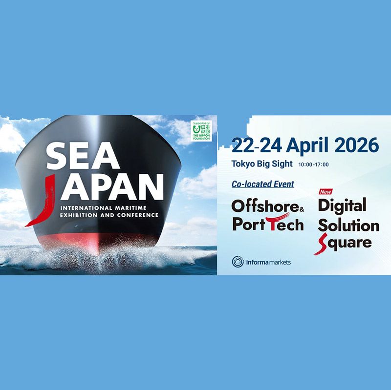 Sea Japan 2026 will be held from April 22–24, 2026 at Tokyo Big Sight, Japan, marking its 16th edition. It is Japan’s largest international maritime exhibition, attracting 600+ exhibitors from over 30 countries and thousands of visitors. The event will run alongside Offshore & Port Tech, creating a dynamic platform that connects traditional maritime industries with emerging ocean-based technologies.