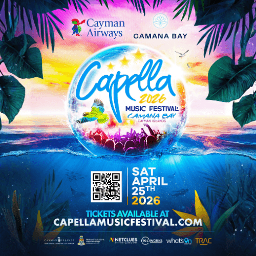 The Capella Music Festival 2026 will take place on April 25, 2026 at the Festival Green, Camana Bay, Grand Cayman. Known for redefining the Caribbean festival experience, Capella combines sound, culture, and connection in a vibrant tropical atmosphere.