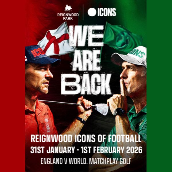 งาน Reignwood Icons of Football 2026 จะจัดขึ้นวันที่ 31 มกราคม – 1 กุมภาพันธ์ 2026 ณ สนามกอล์ฟ Robinswood Golf Course, Reignwood Park, ลำลูกกา กรุงเทพฯ ภายใต้การจัดงานของ Icons Series ซึ่งเป็นการรวมตำนานนักฟุตบอล 24 คนในรูปแบบการแข่งขันกอล์ฟ 10 หลุมแบบทีมแมตช์เพลย์