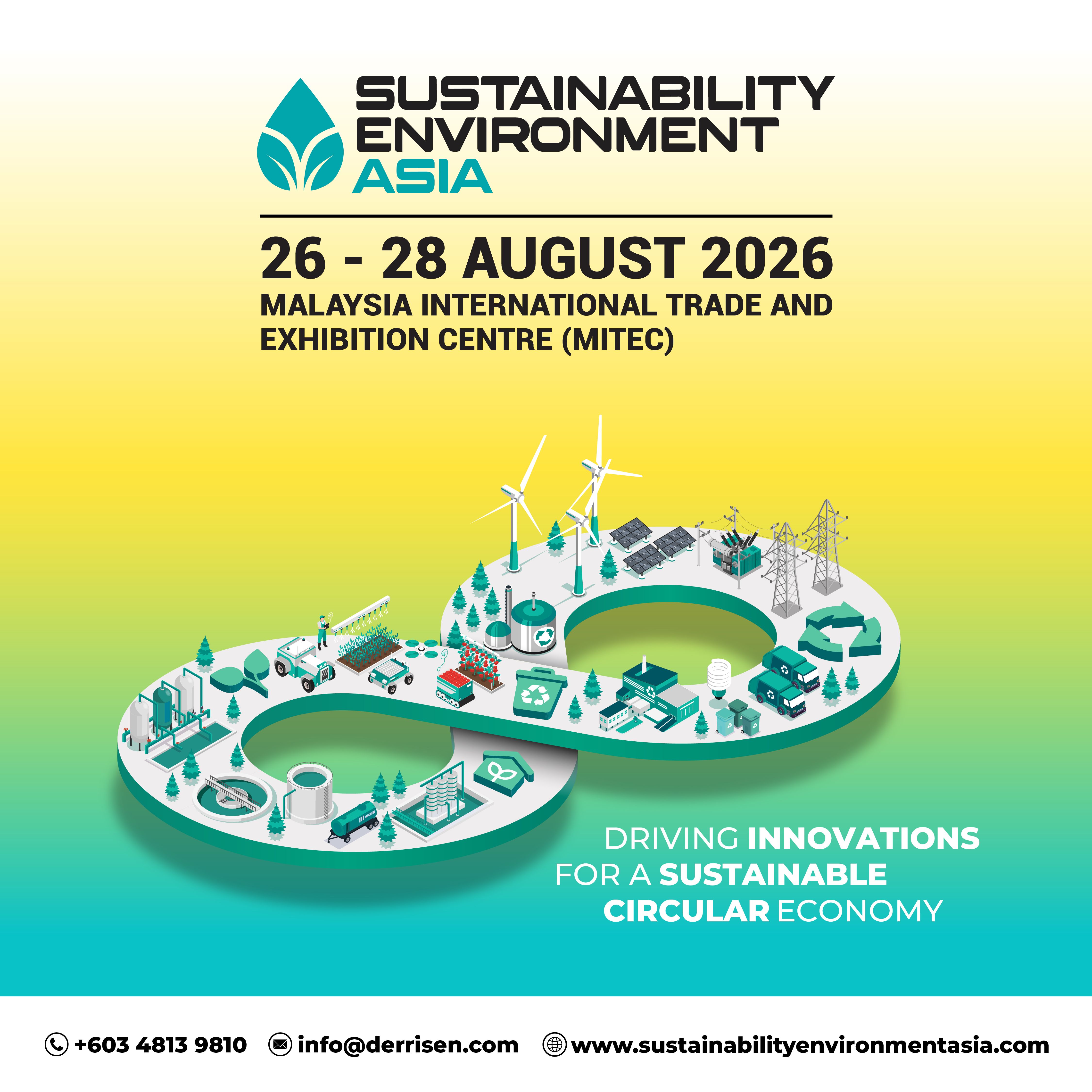 The Sustainability Environment Asia (SEA) 2026 will take place from August 26–28, 2026 at MITEC, Kuala Lumpur, Malaysia. As the 4th edition, SEA has become the region’s most influential business-to-business platform for advancing green innovation and sustainable industrial growth.