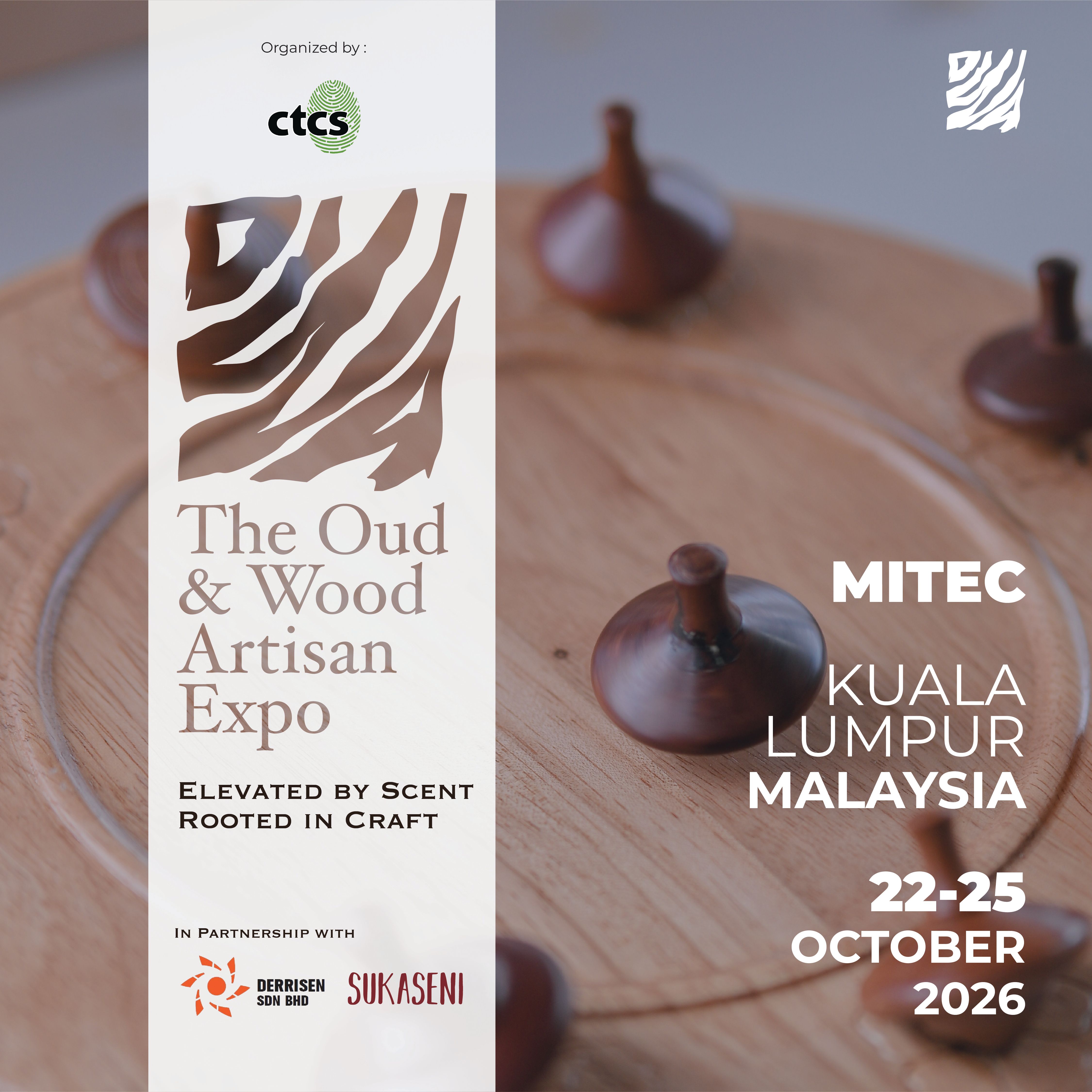 The Oud & Wood Artisan Expo (OWA) 2026 will take place from October 22–25, 2026 at MITEC, Kuala Lumpur. The event is structured with two B2B days followed by two B2C days, ensuring both trade professionals and consumers benefit from the curated program.