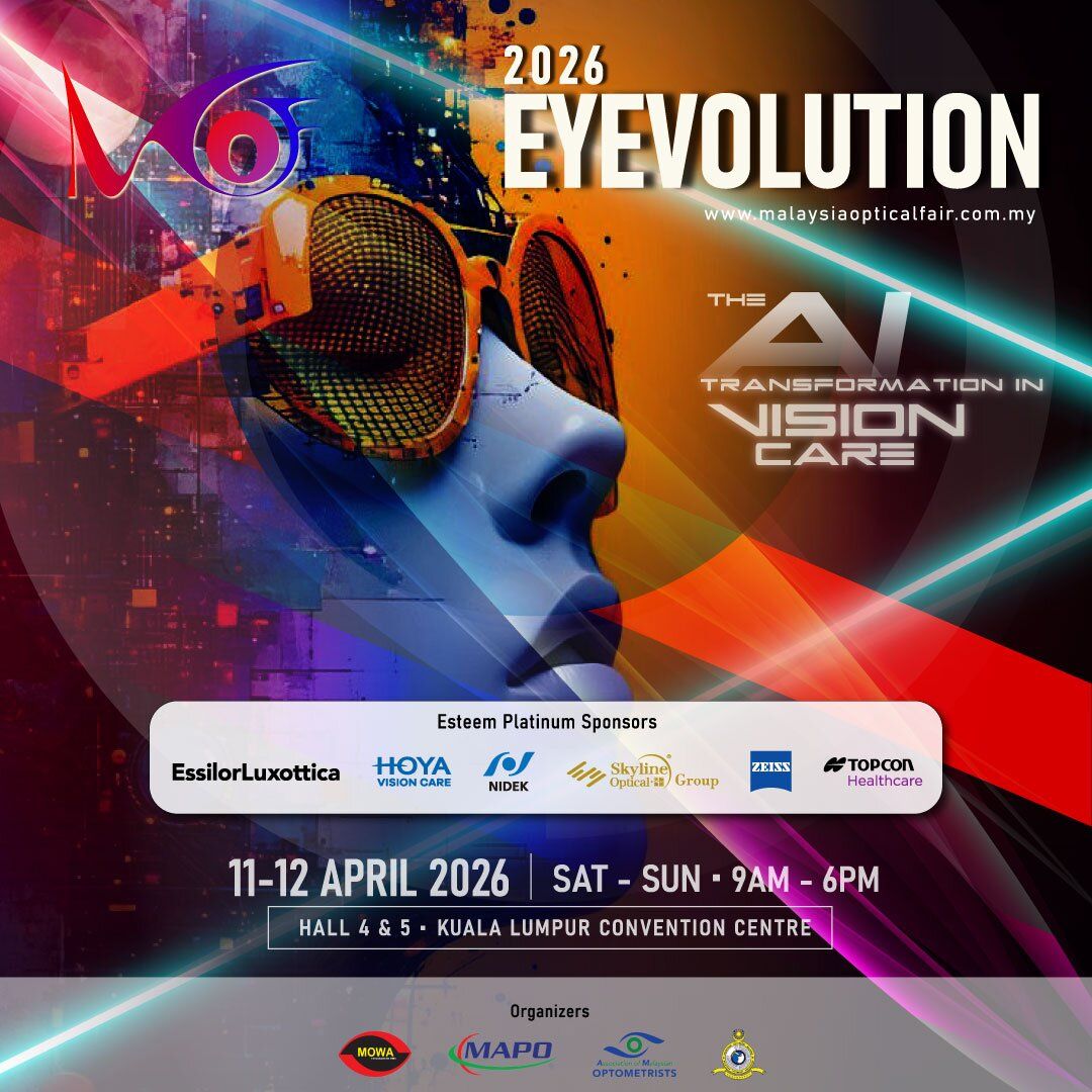 The Malaysia Optical Fair (MOF) 2026 will be held on April 11–12, 2026 at KLCC, Hall 4 & 5, Kuala Lumpur. Recognized as ASEAN’s largest optical exhibition, MOF provides a comprehensive platform for eyecare practitioners, suppliers, wholesalers, and retailers to connect and collaborate.