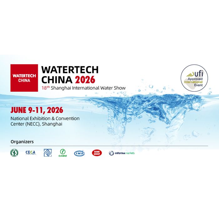 งาน WATERTECH CHINA 2026 จะจัดขึ้นระหว่างวันที่ 9–11 มิถุนายน 2569 ณ National Exhibition and Convention Center (NECC) เซี่ยงไฮ้ ประเทศจีน โดยมีการจัดงานโดย Shanghai CHC Expo และได้รับการสนับสนุนจากสมาคมน้ำชั้นนำ ถือเป็นงานแสดงสินค้าอุตสาหกรรมน้ำที่ใหญ่ที่สุดในโลก ครอบคลุมทั้ง น้ำดื่ม น้ำเสีย น้ำฝน การควบคุมน้ำท่วม การขนส่ง การจัดเก็บ และการดิจิทัล