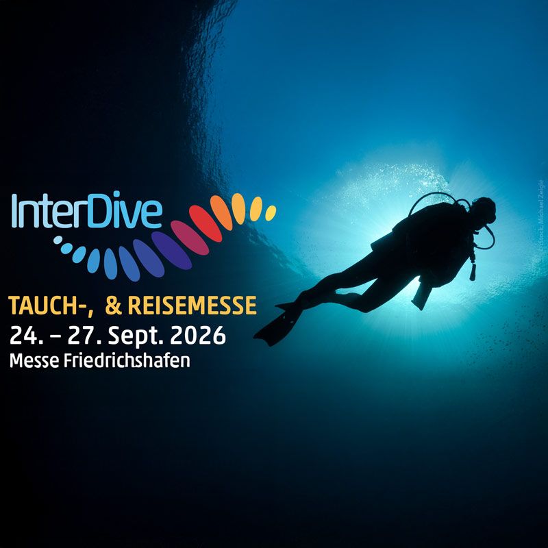 The InterDive Friedrichshafen 2026 will take place from September 24–27, 2026 at Messe Friedrichshafen, Hall B5, located in the tri-border region of Germany, Austria, and Switzerland, right on the shores of Lake Constance.