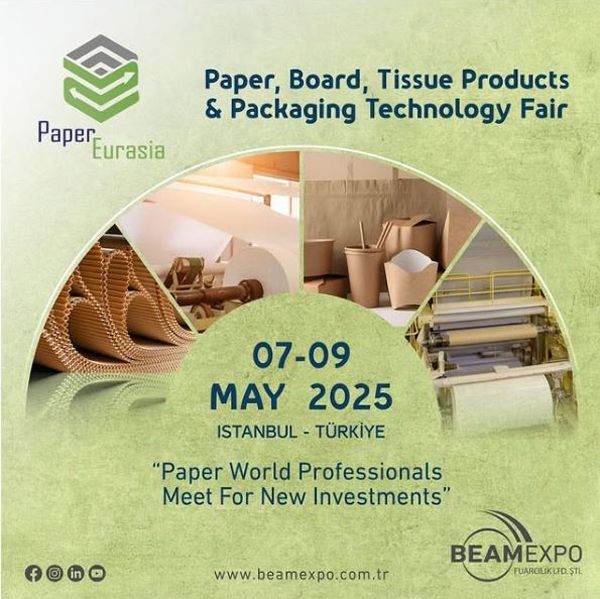 The PAPER EURASIA Fair provides a platform for participants and visitors where professionals in the paper industry come together. Organized in Turkey, the PAPER EURASIA fair is designed to help industry