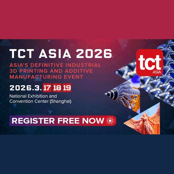 TCT Asia 2026 จะจัดขึ้นระหว่างวันที่ 17–19 มีนาคม 2569 ณ National Exhibition and Convention Center (NECC) เซี่ยงไฮ้ ประเทศจีน (ฮอลล์ 7.1 และ 8.1) จัดโดย VNU Rapid News Ltd. และ TCT Group ถือเป็น งานมหกรรมด้านการผลิตแบบเติมเนื้อและการพิมพ์ 3 มิติที่ใหญ่ที่สุดในภูมิภาคเอเชียแปซิฟิก