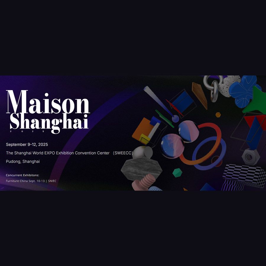 Maison Shanghai 2025 is a leading international exhibition for home decoration, lifestyle, and contemporary design, held alongside Furniture China. Centered around the theme Design + Lifestyle, the show features over 800 global brands and designers presenting furniture, décor, and materials tailored to the Chinese market and emerging design trends.