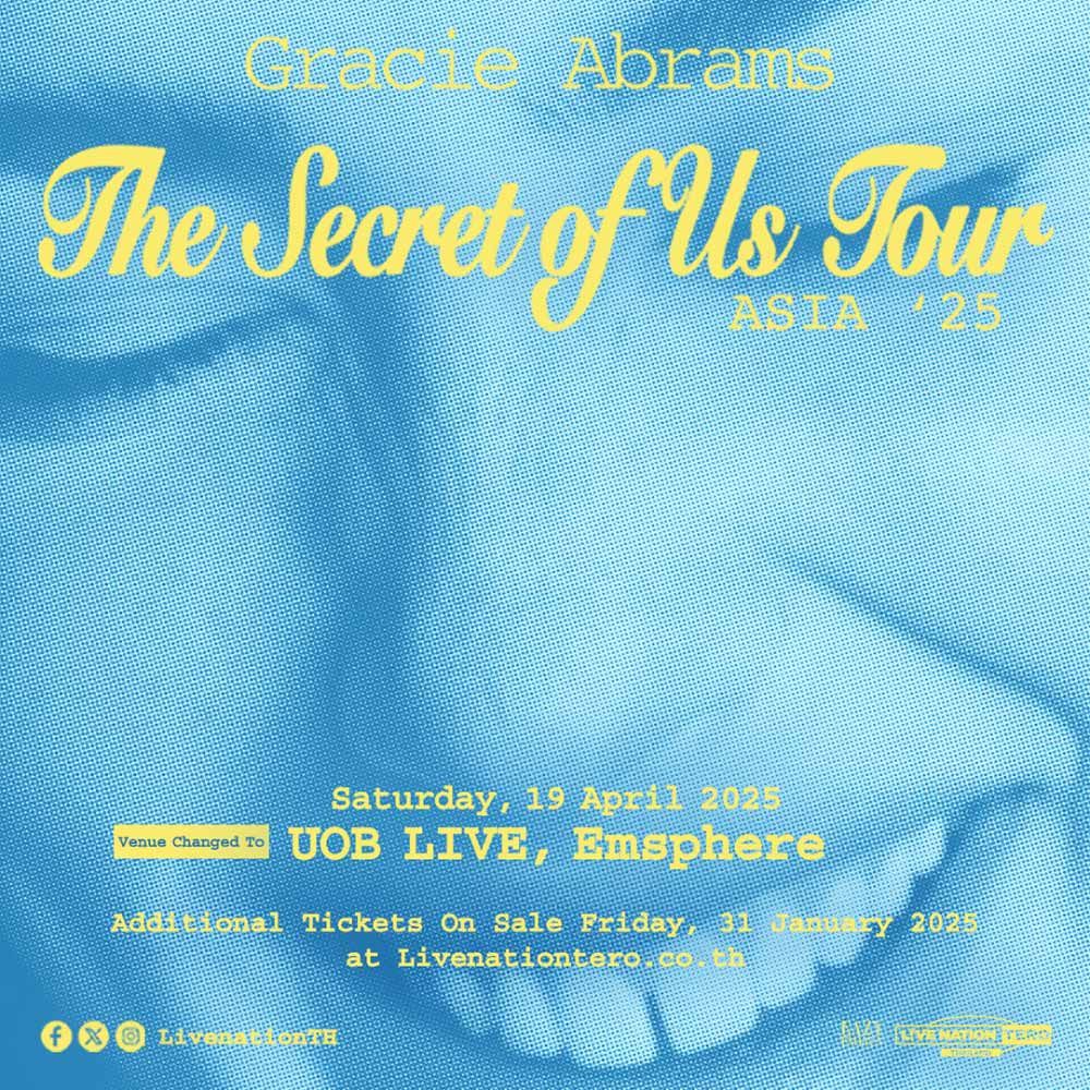 Gracie Abrams: The Secret of Us Tour in Bangkok