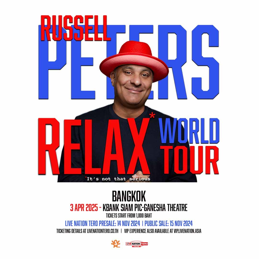 RUSSELL PETERS RELAX WORLD TOUR
