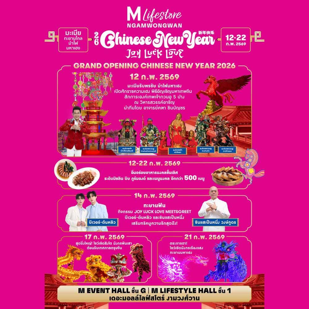 THE MALL LIFESTORE JOY LUCK LOVE CHINESE NEW YEAR 2026